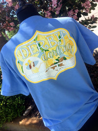 Derby Darling Short Sleeve Shirt: Carolina Blue/Yellow First Impressions