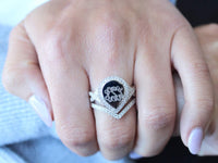 Logan: Sterling Silver Tear Drop Ring