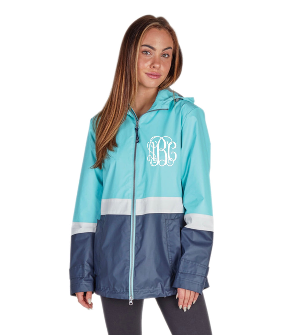 Monogram Charles River Rain Jacket: Color Blocked