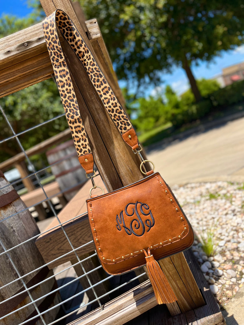 Bailey: Crossbody with Animal Print Contrast Strap