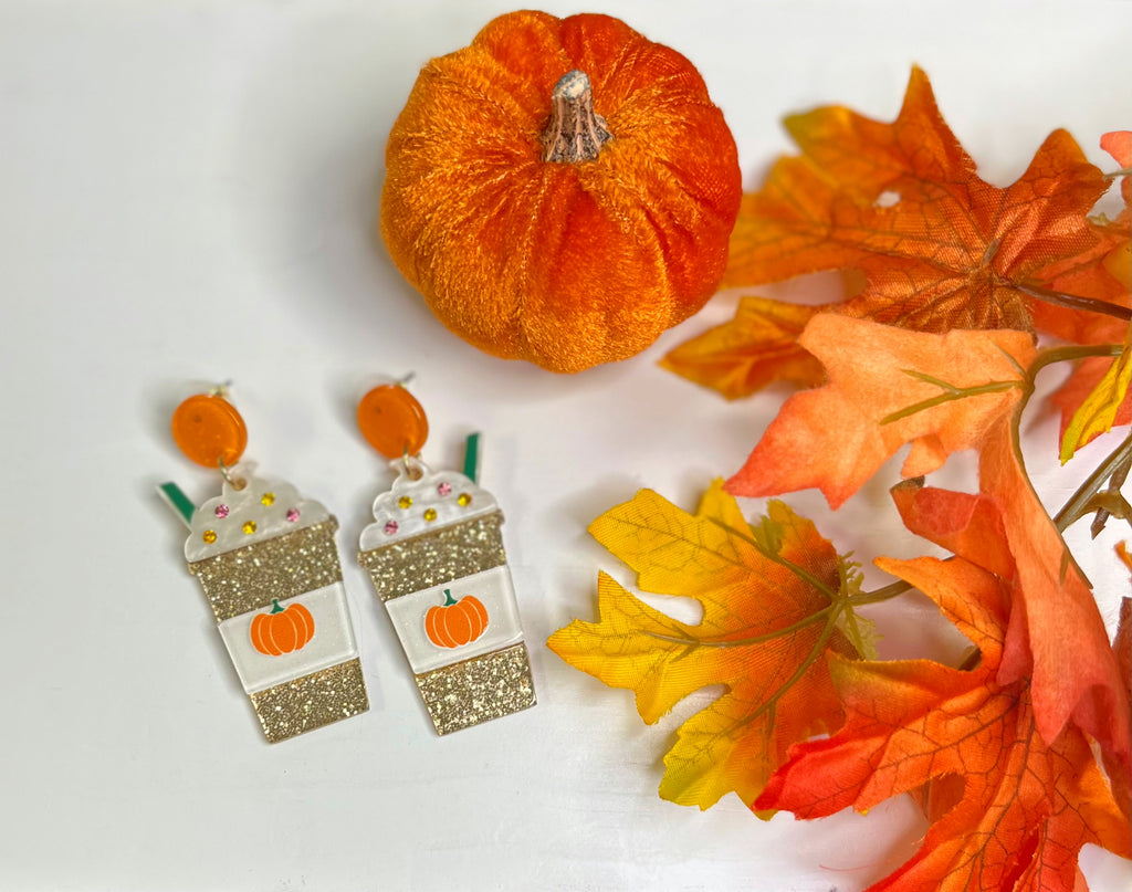 Pumpkin Spice Latte Earrings