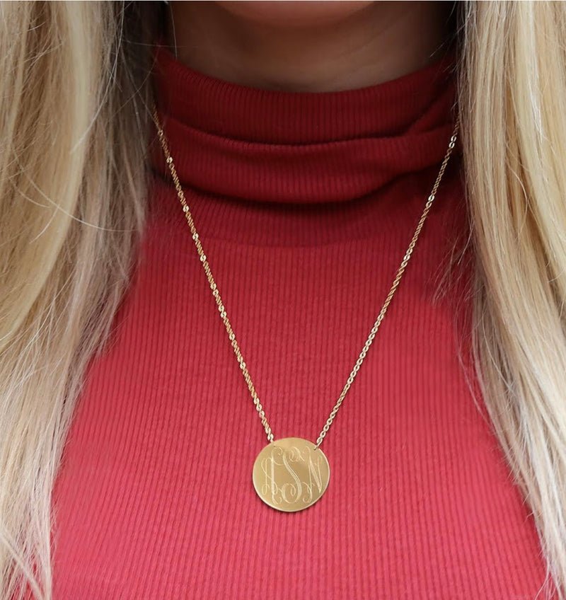 Talley: monogram necklace