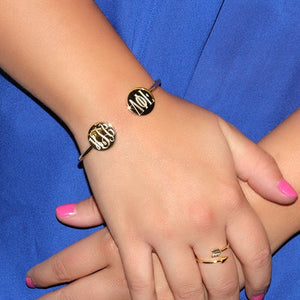 Faye: Monogram Double Rounded Cuff