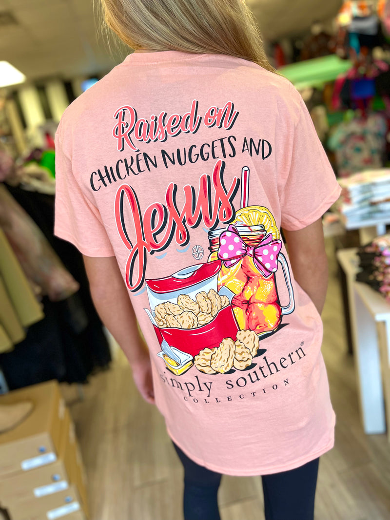 Simply Southern Short Sleeve: Jesus/ Sherbet