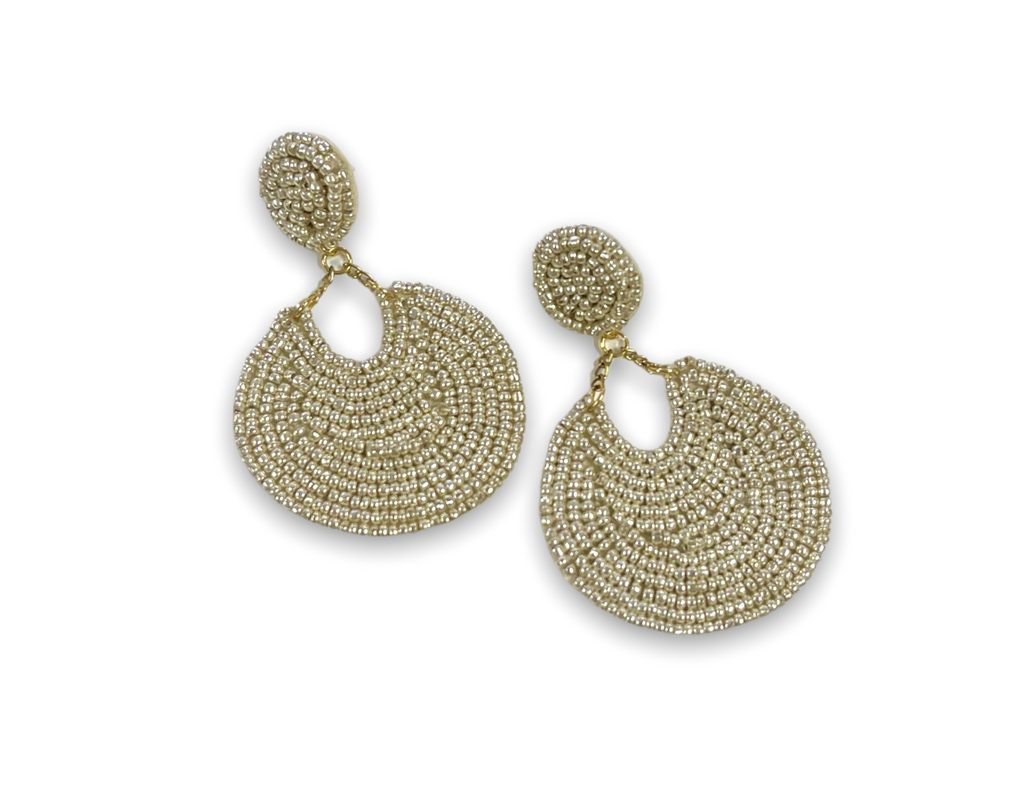 Shine On: Pearlized Beaded Earrings