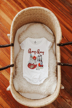 Bulldog Watercolor Onesie