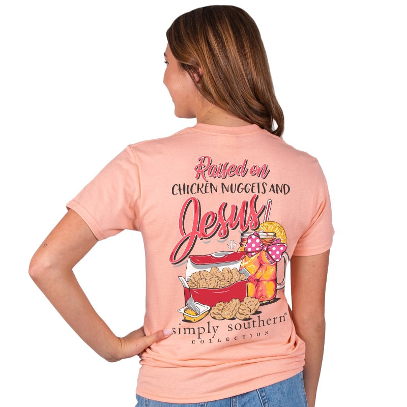 Simply Southern Short Sleeve: Jesus/ Sherbet