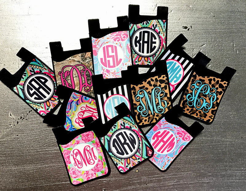 Monogram Phone Wallet Cling