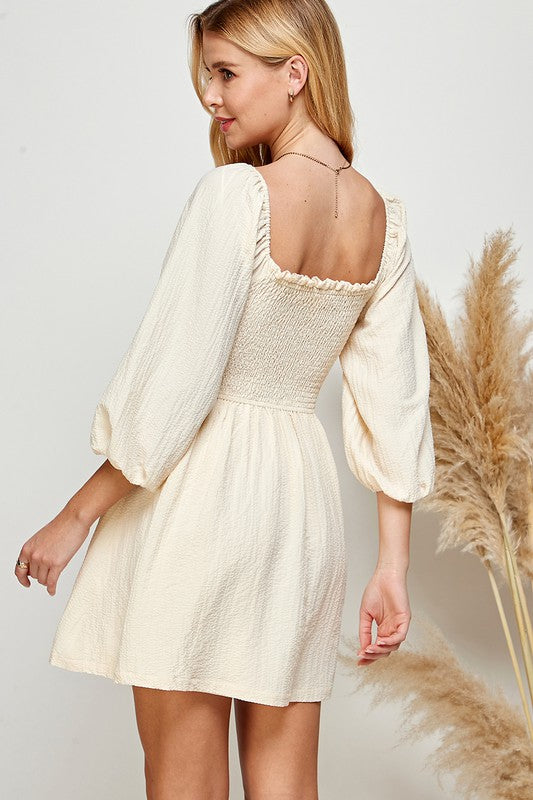Pinky Promise: Square Neck Dress