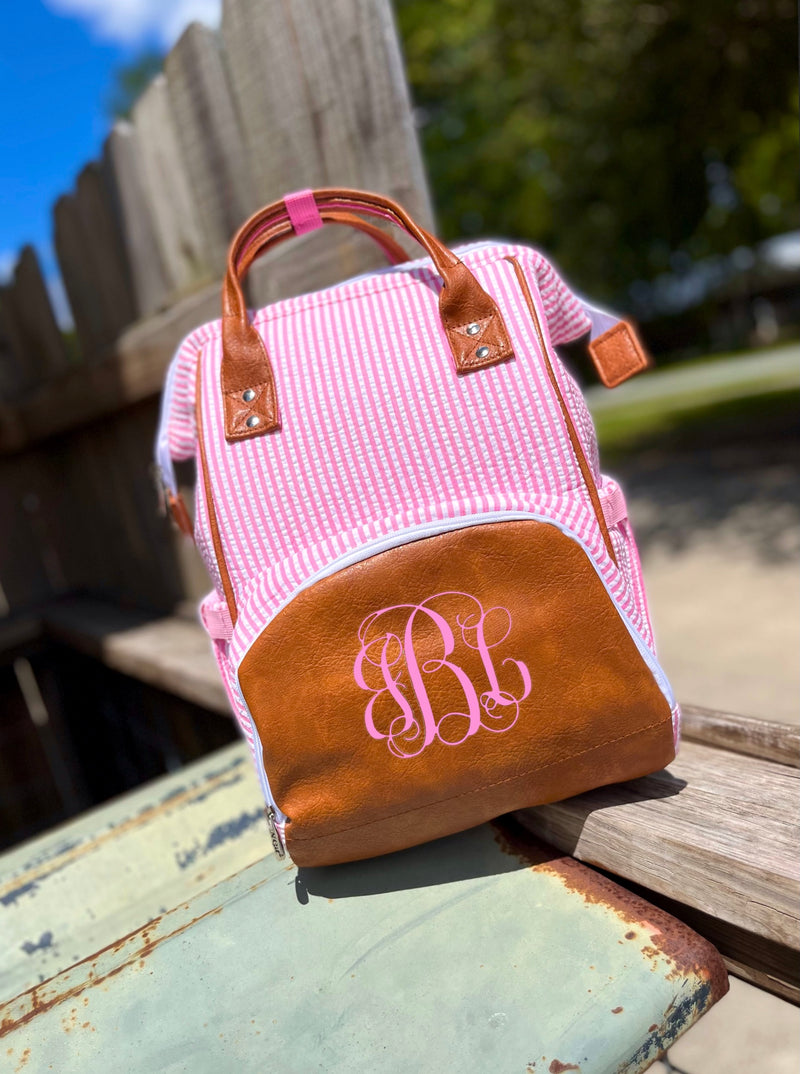 Seersucker Diaper Bags
