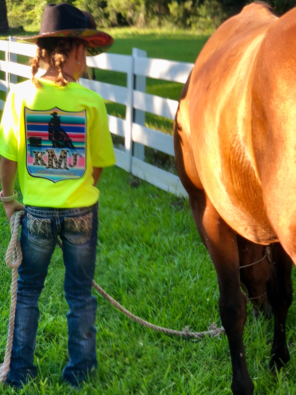 NFR Back Number Serape Barrel Racer Tee