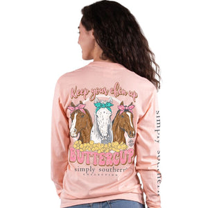 Simply Southern Long Sleeve TShirt: Horse/ Reef