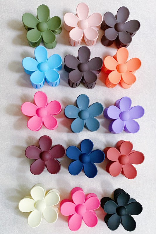 Flower Acrylic Hair Clip
