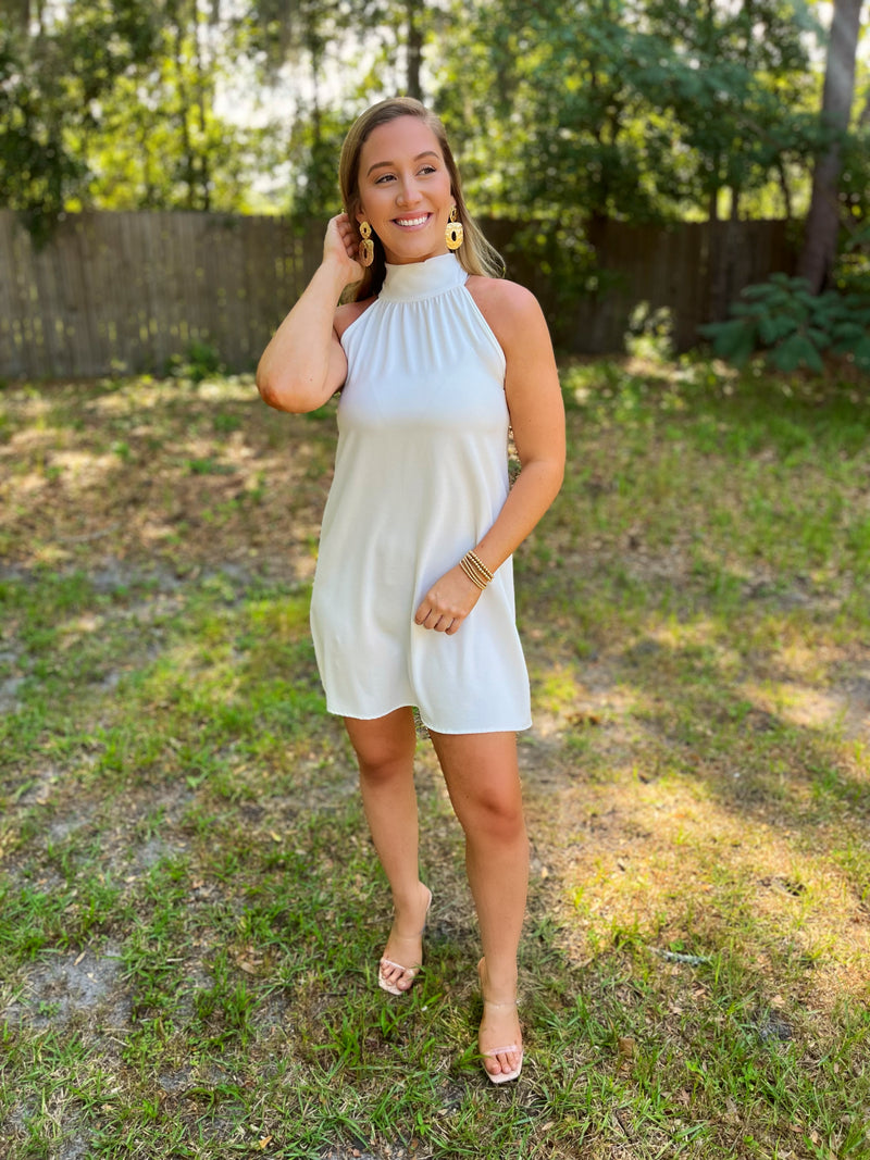 Never Looking Back: Halter Neck Dress