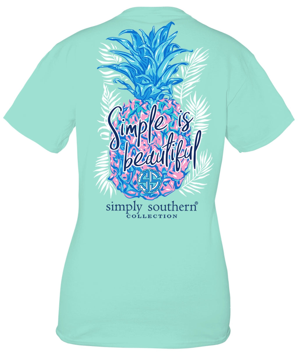 YOUTH Simply Southern Short Sleeve Tshirt: Kind/Surf