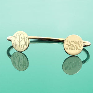 Faye: Monogram Double Rounded Cuff