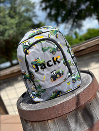 Getting Dirty: Tractor Backpack/ Lunchbox