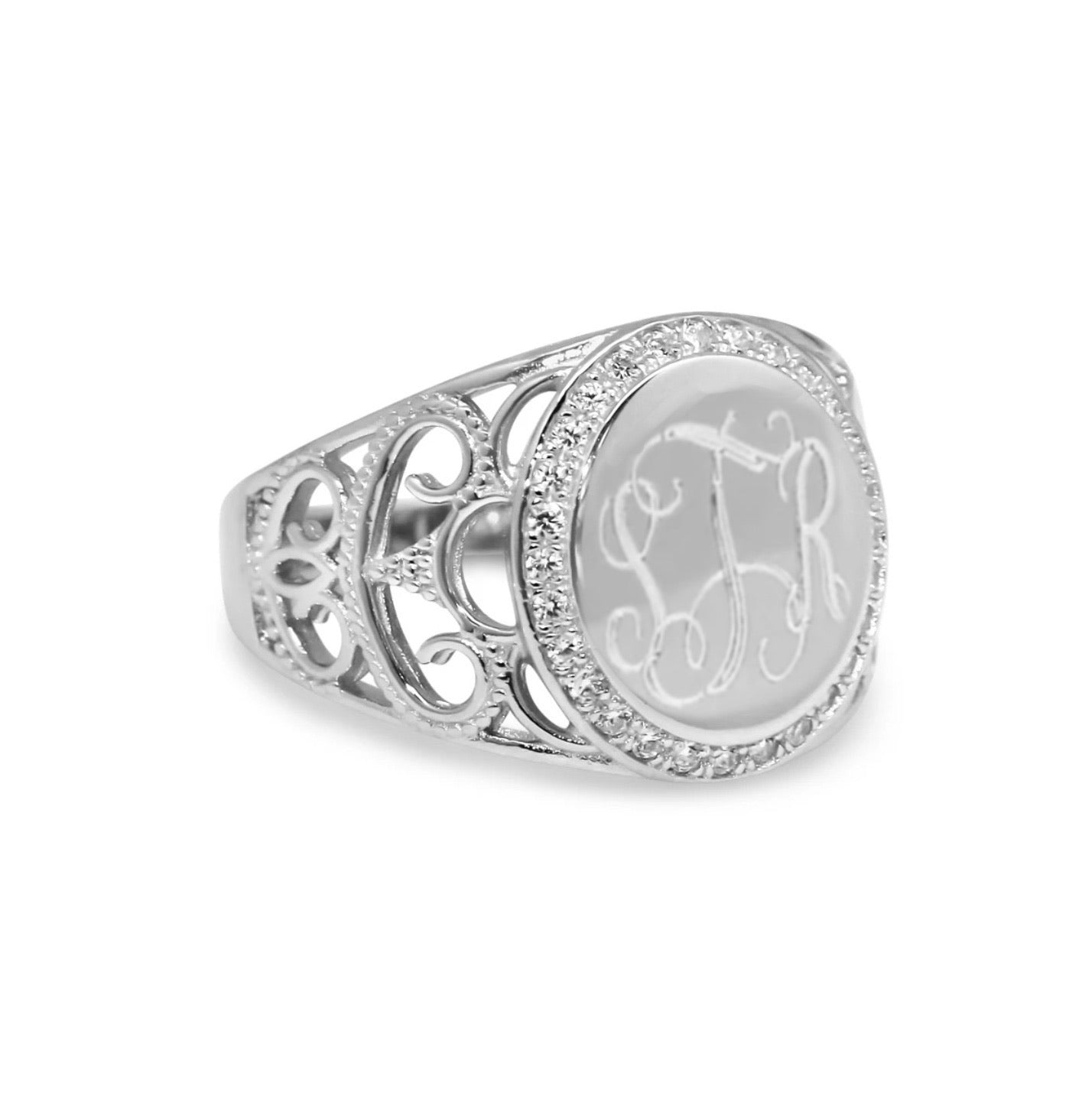 Bailey: Sterling Silver Monogram Ring – KK's