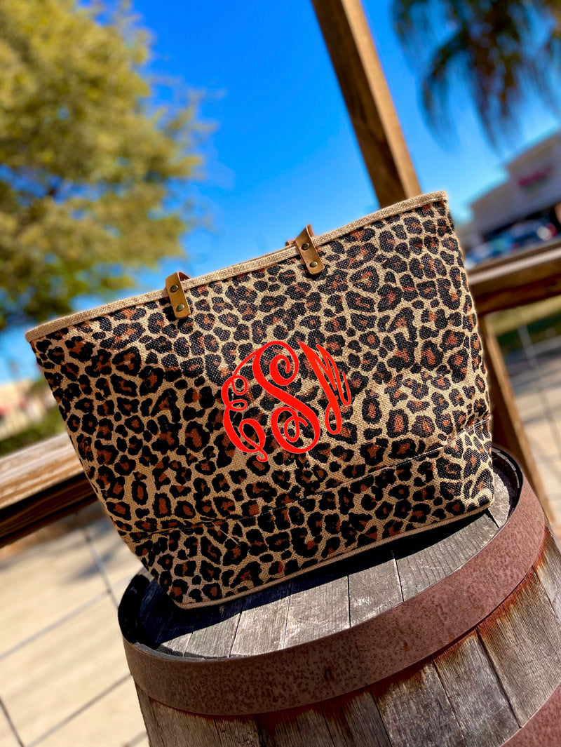 Jungle Fever: Leopard Classic Jute Bag
