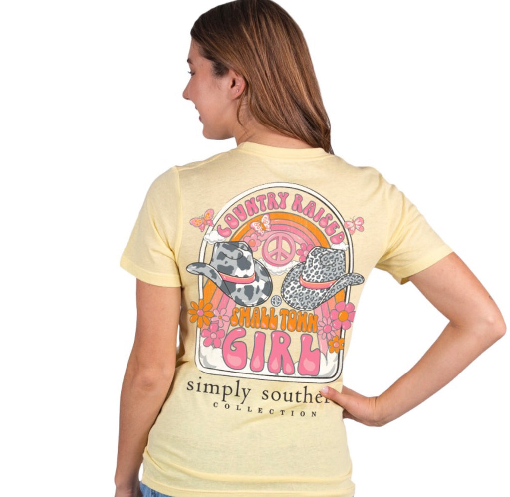 Simply Southern TShirt: Small Town/ Mellow