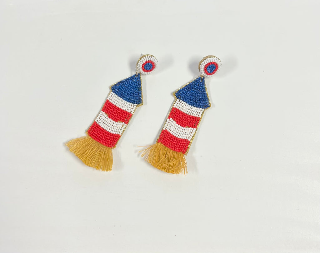 Firework Beaded Earrings