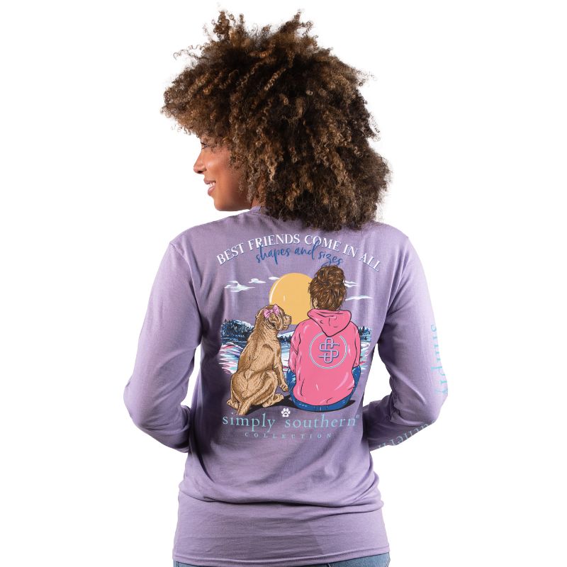 Simply Southern Long Sleeve TShirt: Best/ Lilac