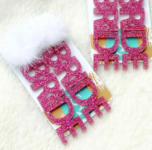 Taylor Shaye Designs: Barbie Pink Bride Earrings