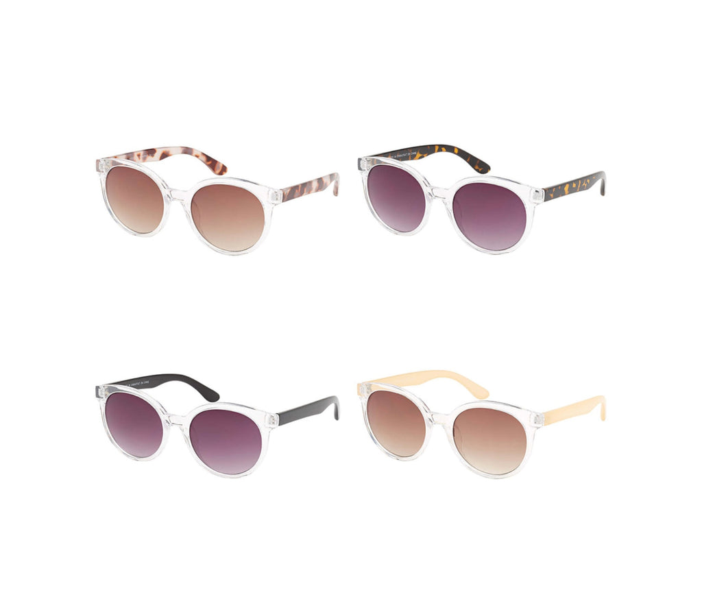 Blue Gem: Rose Clear Sunglasses