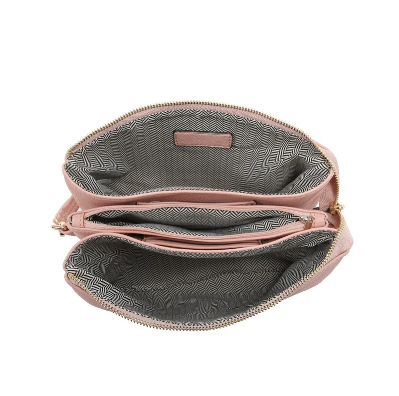 Izzy: Monogram Crossbody W/ Chain