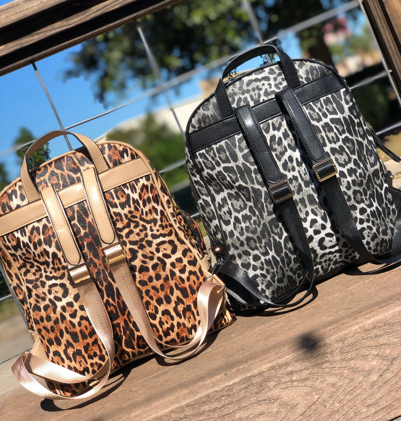 Chasing My Dreams: Leopard Printed Backpacks