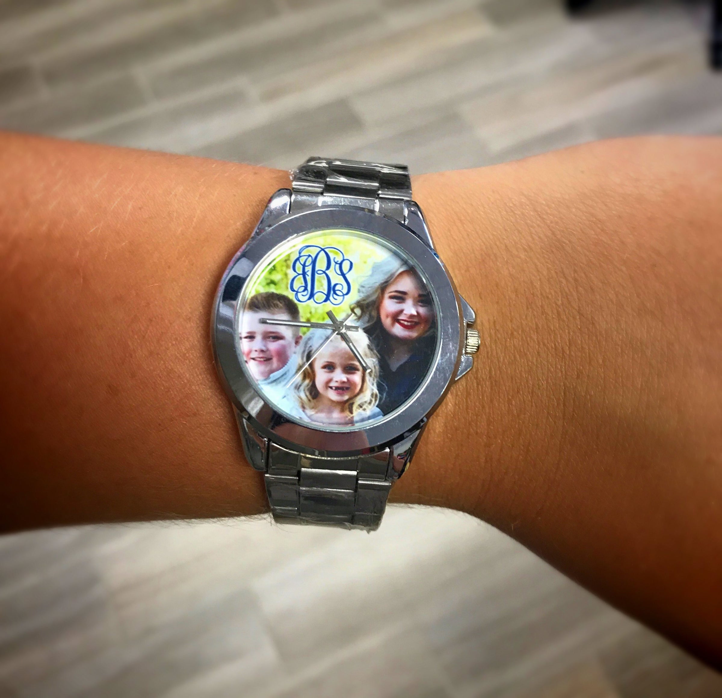 Monogram Watch Custom Monogram Photo Watch – KK's