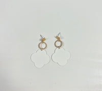 Color Coated Clover Earrings