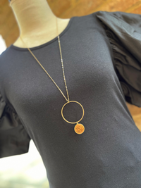 Poise: Monogram Necklace Silver/ Gold