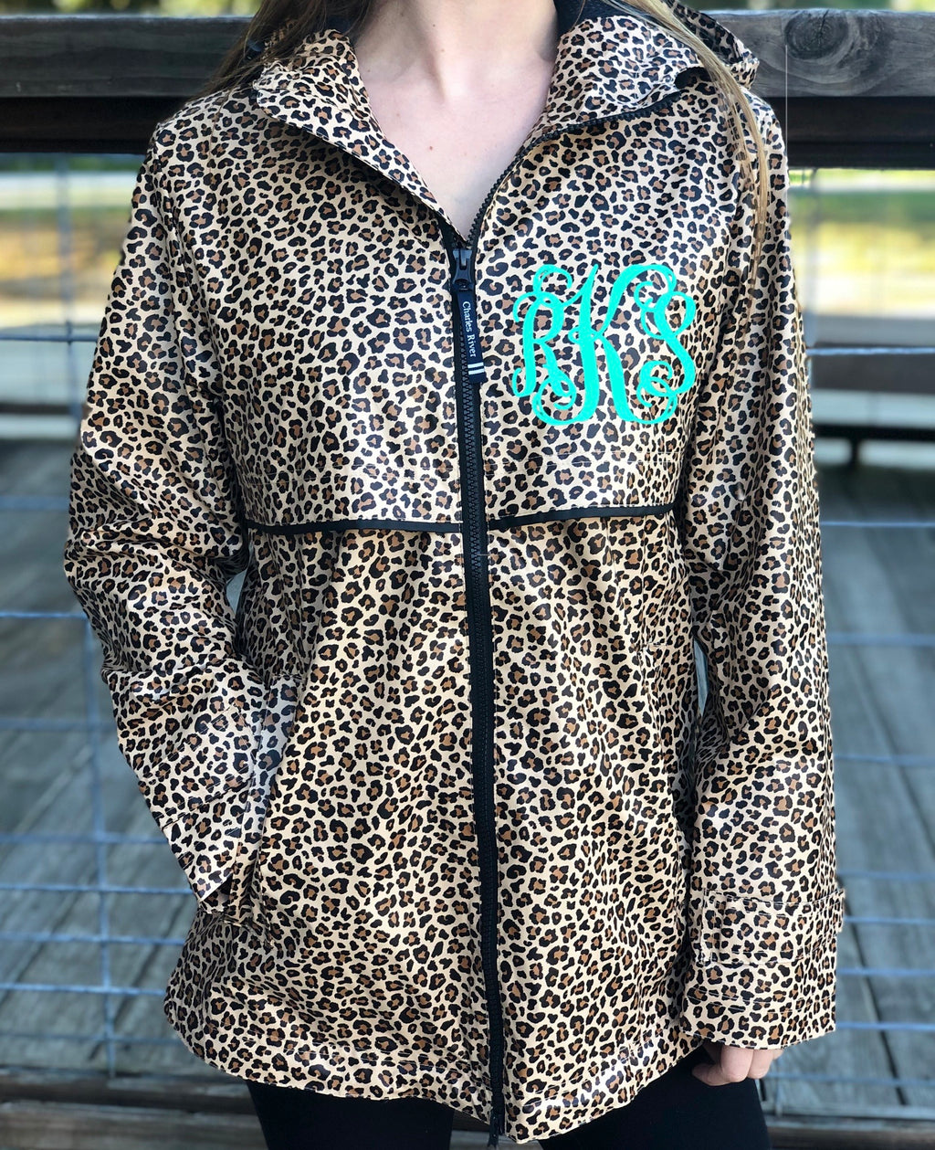 Monogram Charles River Rain Jacket: Animal Prints