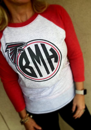 RISE UP GAME DAY RAGLAN: FALCONS SUPER BOWL SPECIAL
