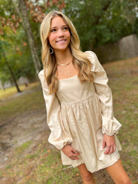 Like A Dream: Shiny Woven Dress
