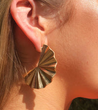 Camila: Folded Fan Earrings