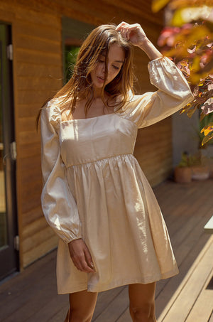 Like A Dream: Shiny Woven Dress