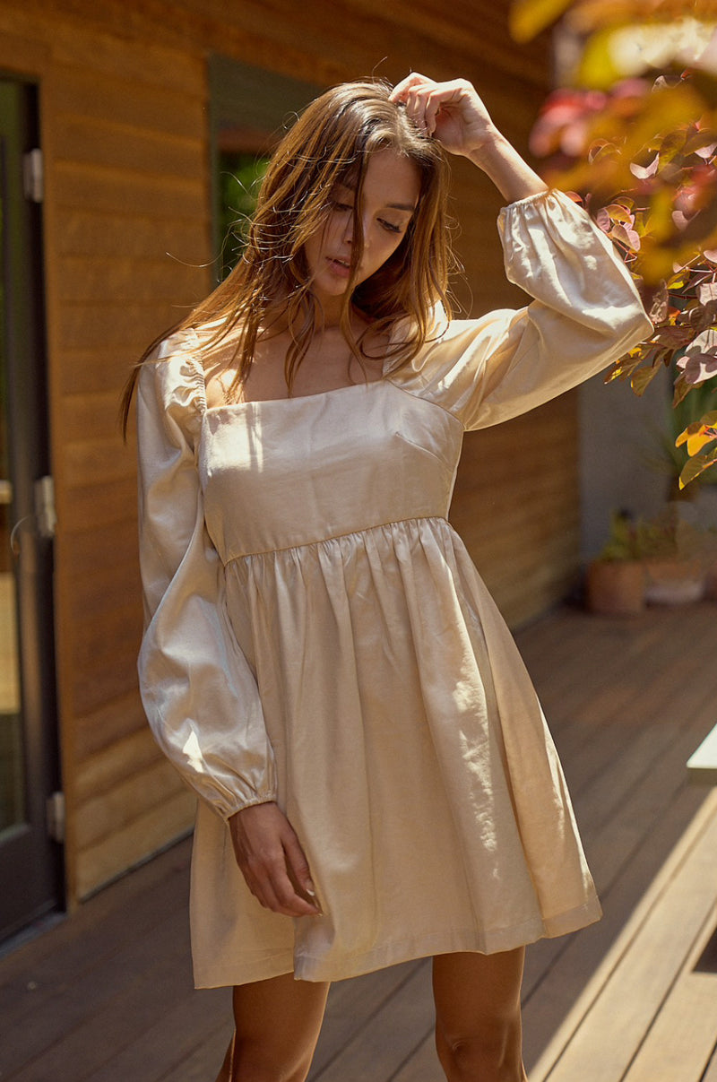 Like A Dream: Shiny Woven Dress