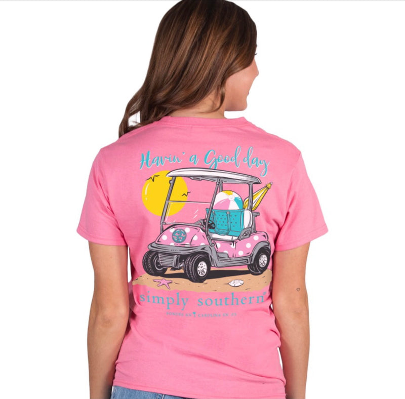Simply Southern TShirt: Cart/ Conch