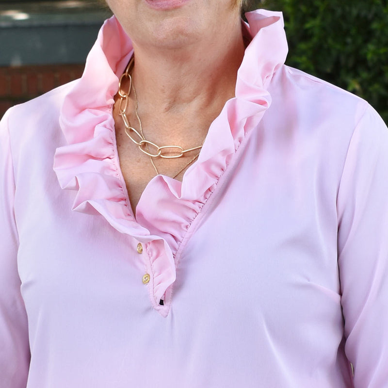 On Island Time: Bachelor Button Keyton Top
