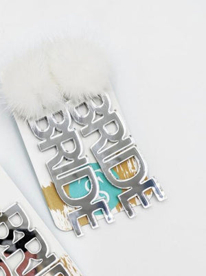 Taylor Shaye Designs: Silver Puff Bride Earrings
