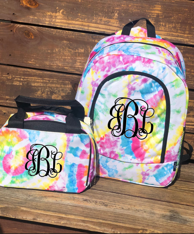 Too Dye For: Tie Dye Backpack/ Lunchbox