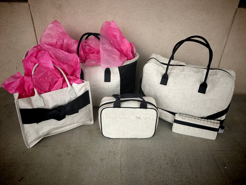Simple Linen Collection: Duffle/Carry on/Cosmetic