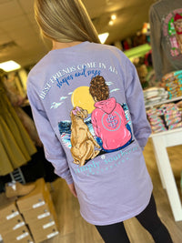 Simply Southern Long Sleeve TShirt: Best/ Lilac