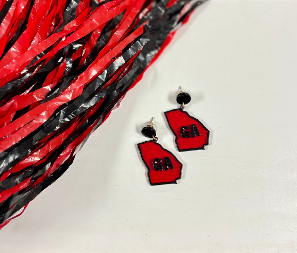 Georgia On My Mind: Acrylic Earrings