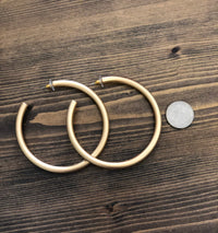 Big Hoops: Matte Gold