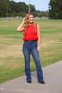 Timeout: Feather Crop Top