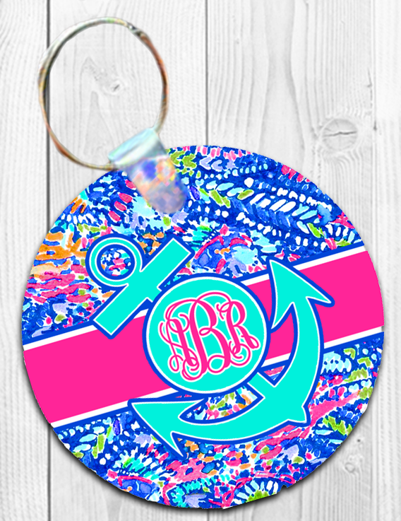 Monogram Keychain: Under the Sea