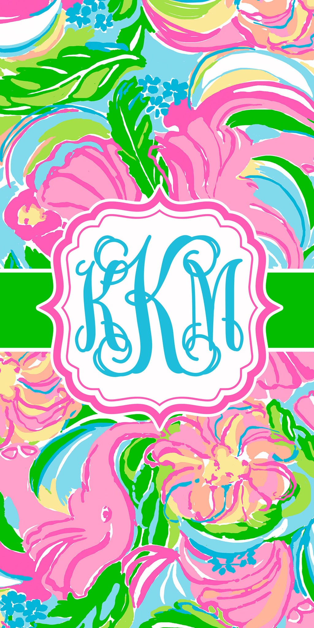 Bright & Colorful Monogram Towel